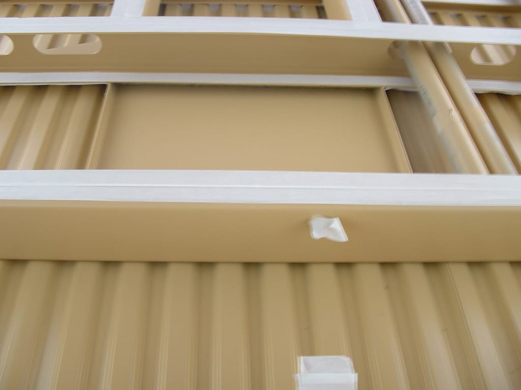 Train floor before application